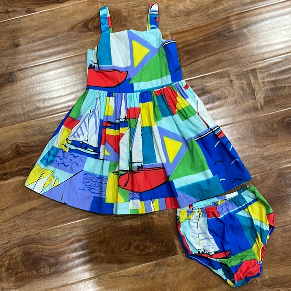 Ralph Lauren girls dress with bloomers size 24 months like new condition